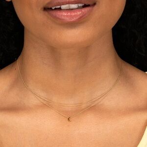 Mejuri Layered Moon Necklace